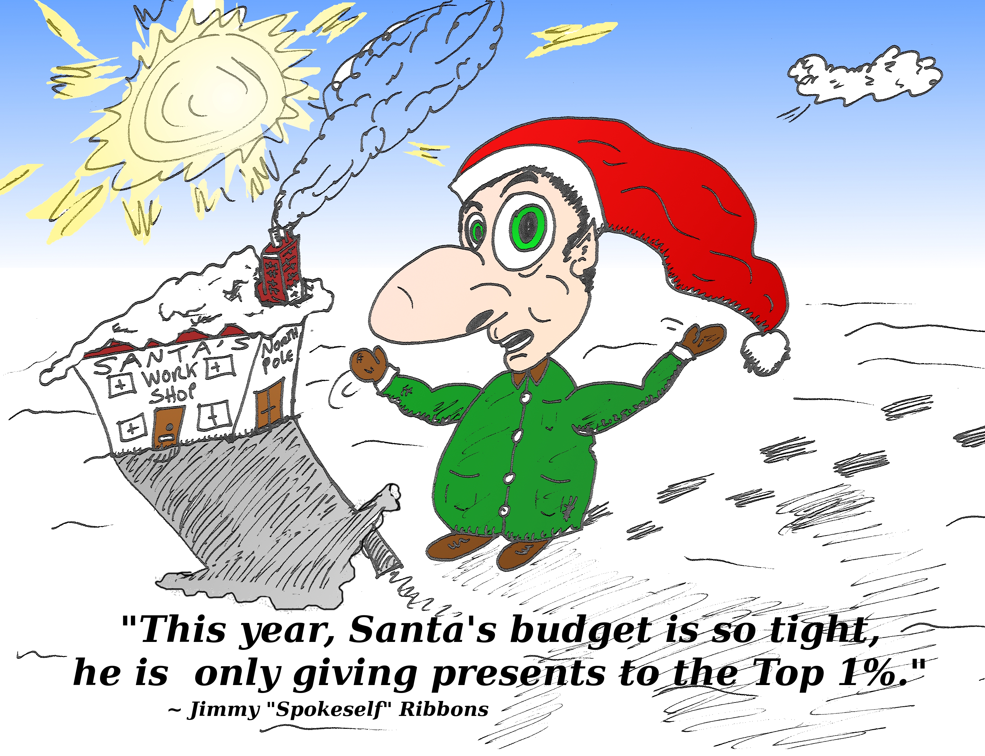 Top 1 percent Santa Claus comic