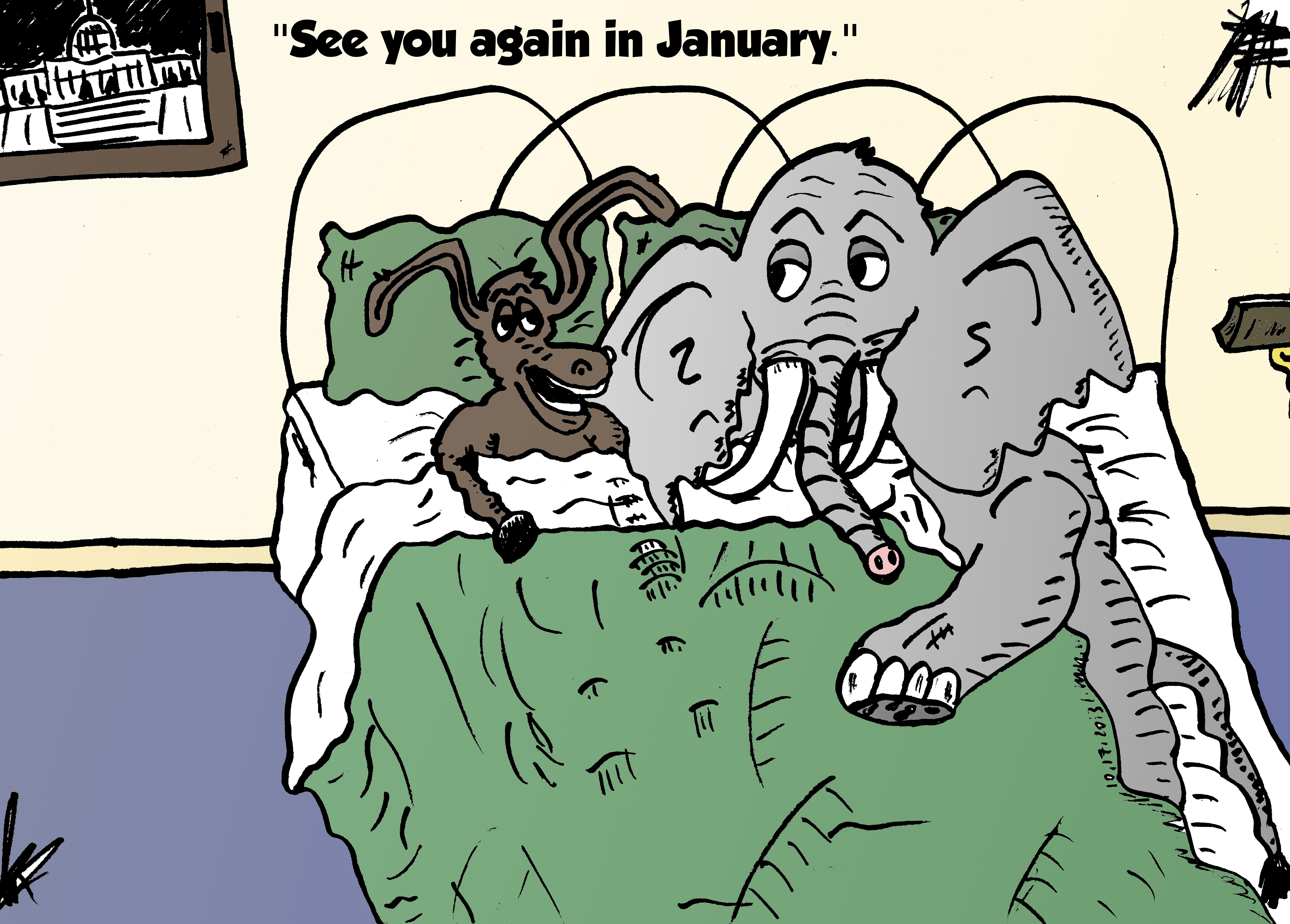 Binary Options News Cartoon Donkey Elephant by optionsclickblogart on  DeviantArt