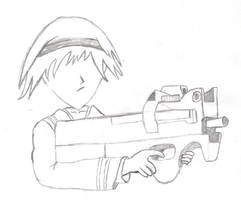 Kid with a gun.