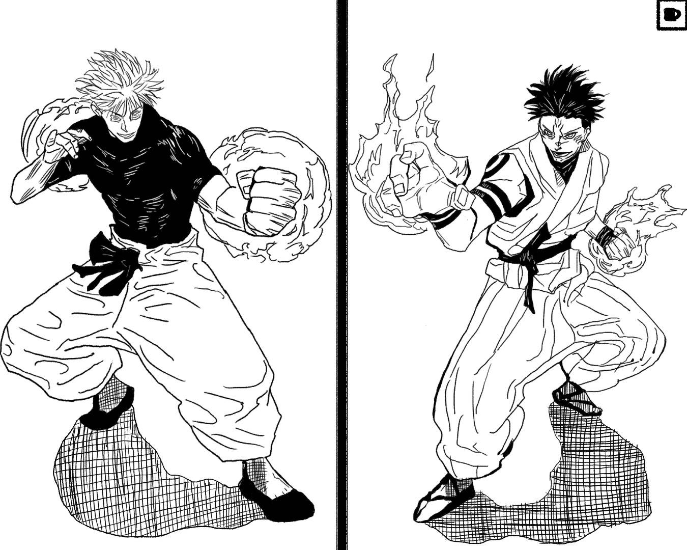 Gojo vs Sukuna by Oinsonia on DeviantArt