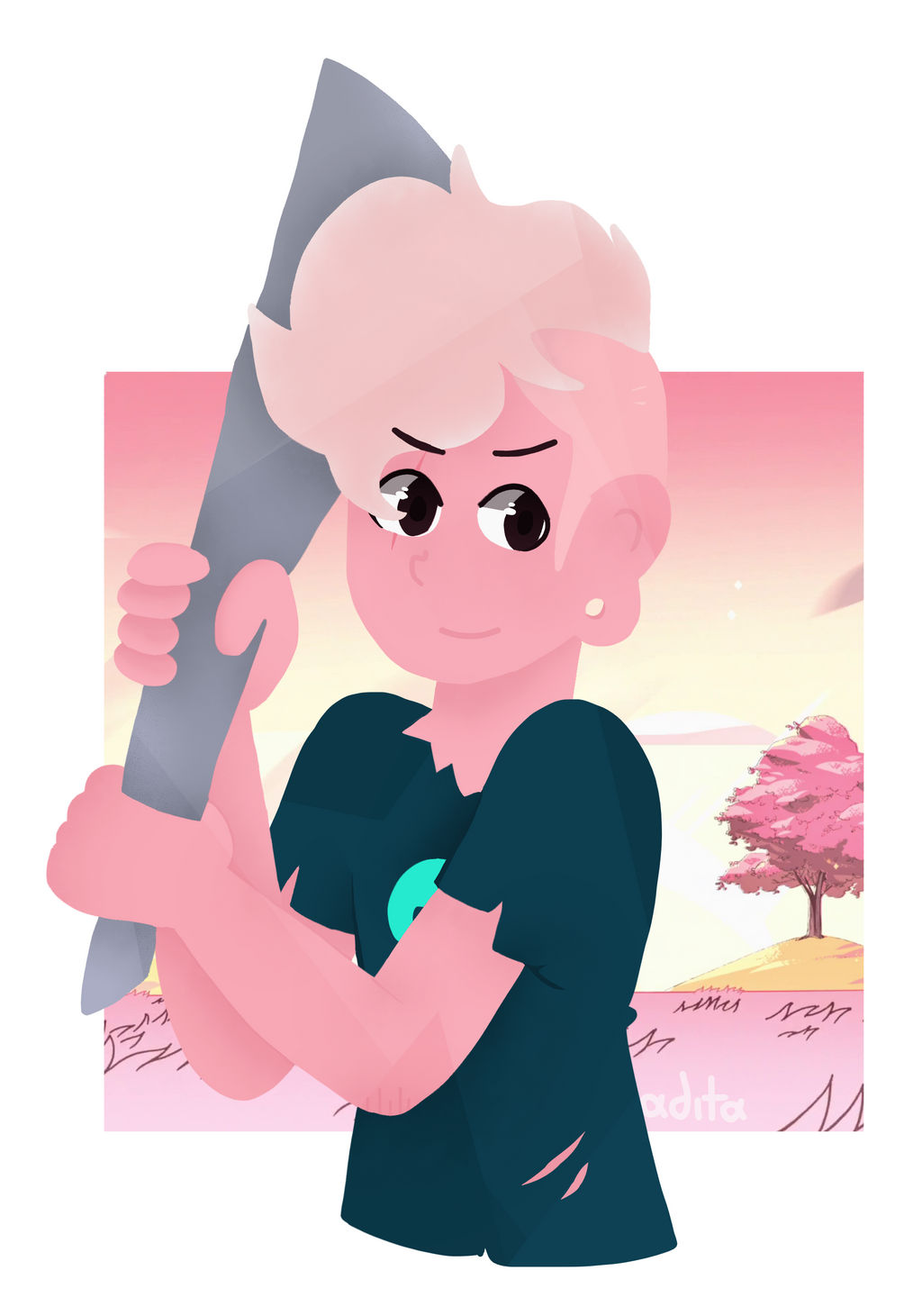 Pink Lars FanArt (Steven universe) by Rizis on DeviantArt