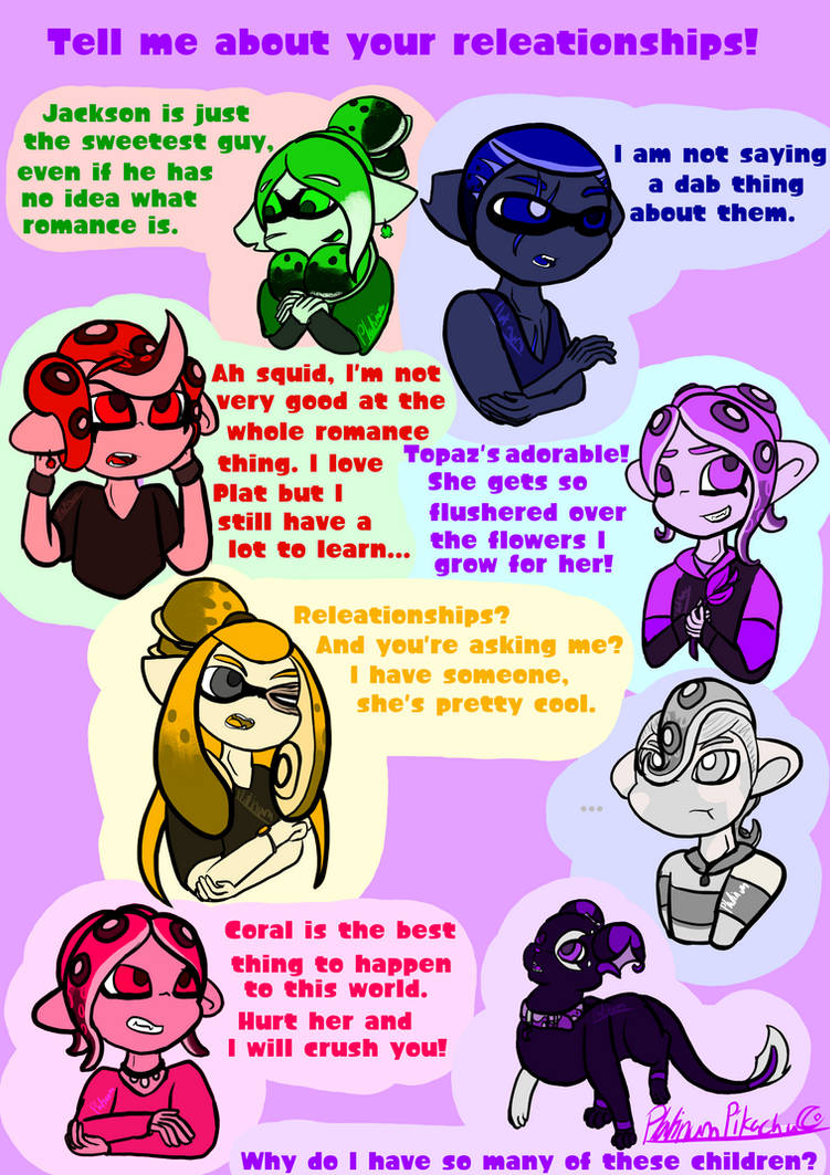 Splatoon Partners Splatoon FC's: Releationships by PlatinumParadax on DeviantArt