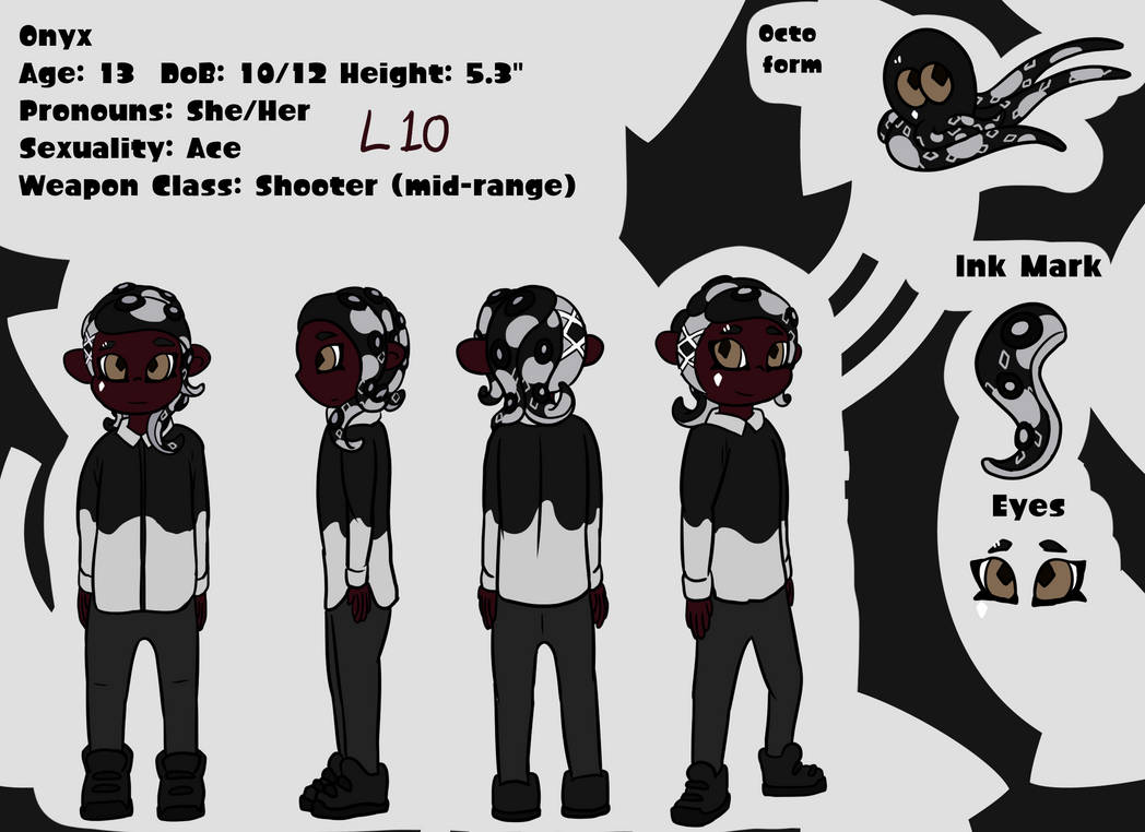 Splatoon OC Onyx Reference by PlatinumParadax on DeviantArt
