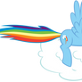Rainbow Dash Drives a Cloud