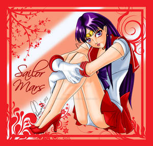 Sailor Mars Flower Frame