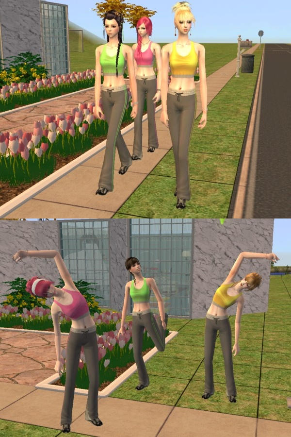 Simms Exercise sims working out by papoii on DeviantArt