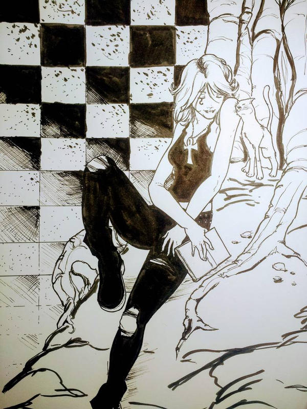 Death Ink Deviantart Death in ink by RockAlves on DeviantArt