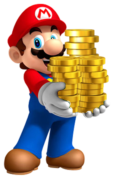 Coin Mario Deviantart Mario--gold-coins by MarioBeePlz on DeviantArt