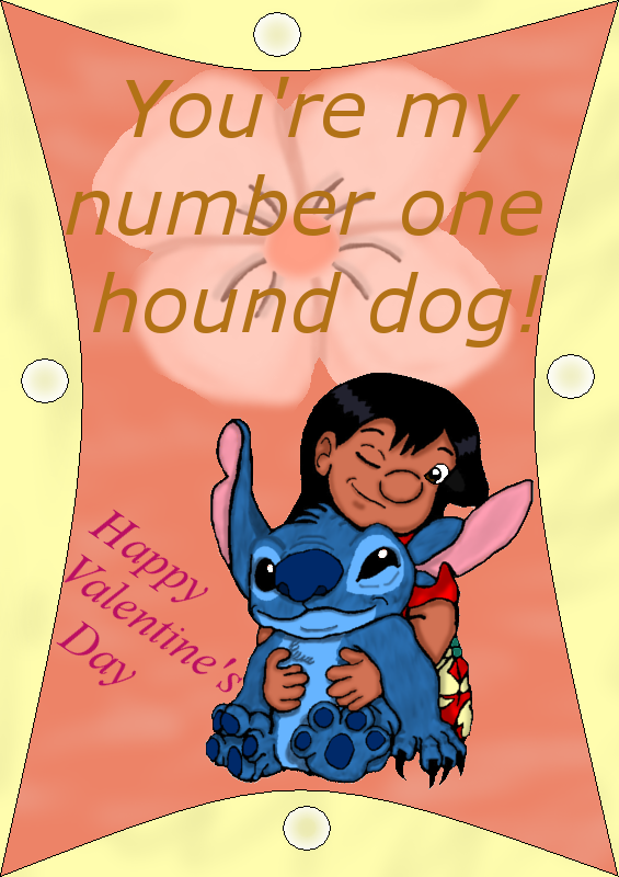 Lilo and Stitch V-Day Card