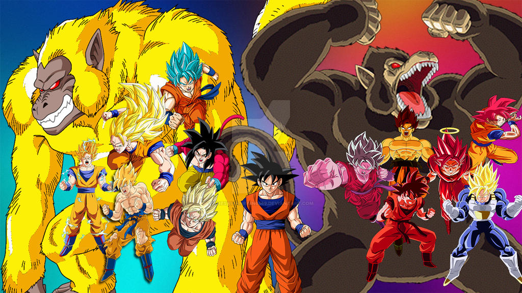 Todas las transformaciones de Goku by TheSaiyanRain6569 on DeviantArt