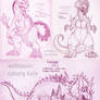 OC kaiju sketch dump May-18 Kazdarr 1-2 and Gouran