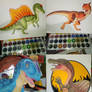 Old Dinosaur art - Mixed Media