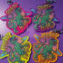 Party Hard Dinosaur Keychains- Sold Out