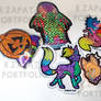 Artist Alley- Sticker and Keychains original art
