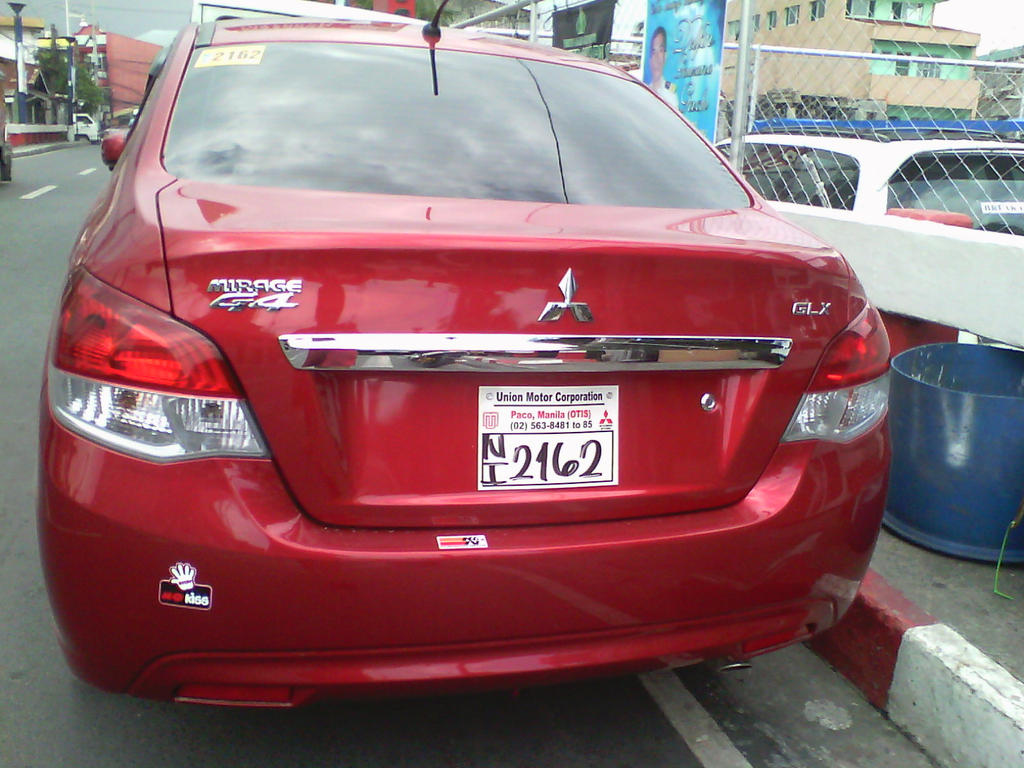 Mirage G4 Rear Mitsubishi Mirage G4 GLX (rear view) by JemTorres2k15 on DeviantArt