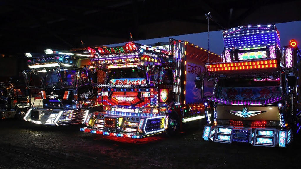 By truck in japan