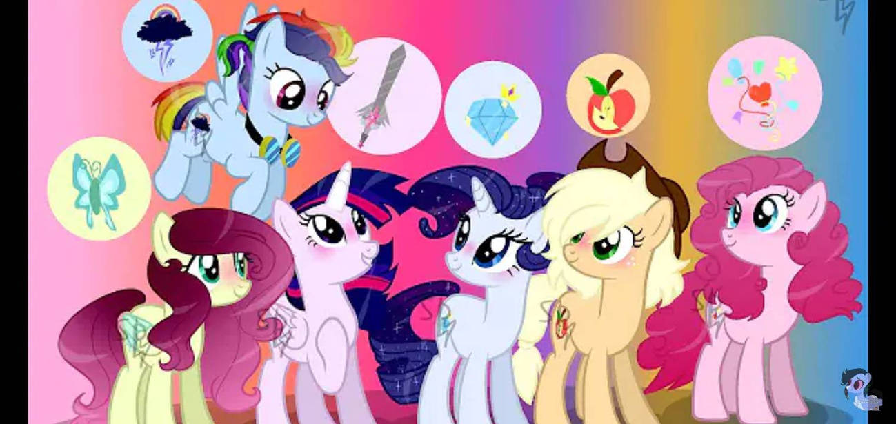 Mane 6 Redesign by VelelueSparkleSentry on DeviantArt