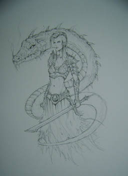 Dragongirl sketch