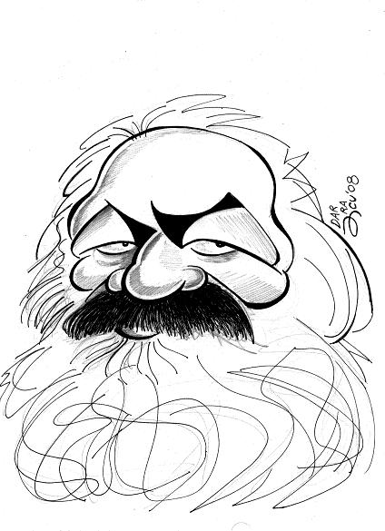 Caricatura de Karl Marx