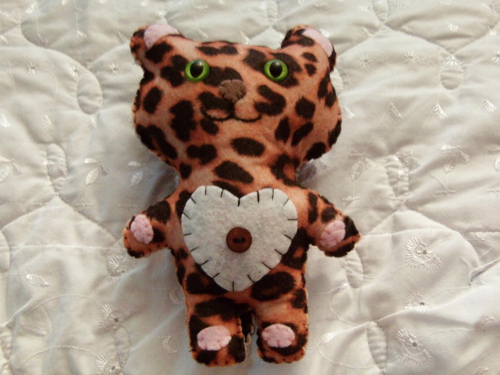 Felt Leopard Plushie by DblStuffed on DeviantArt