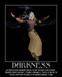 Darkness Motivantional poster