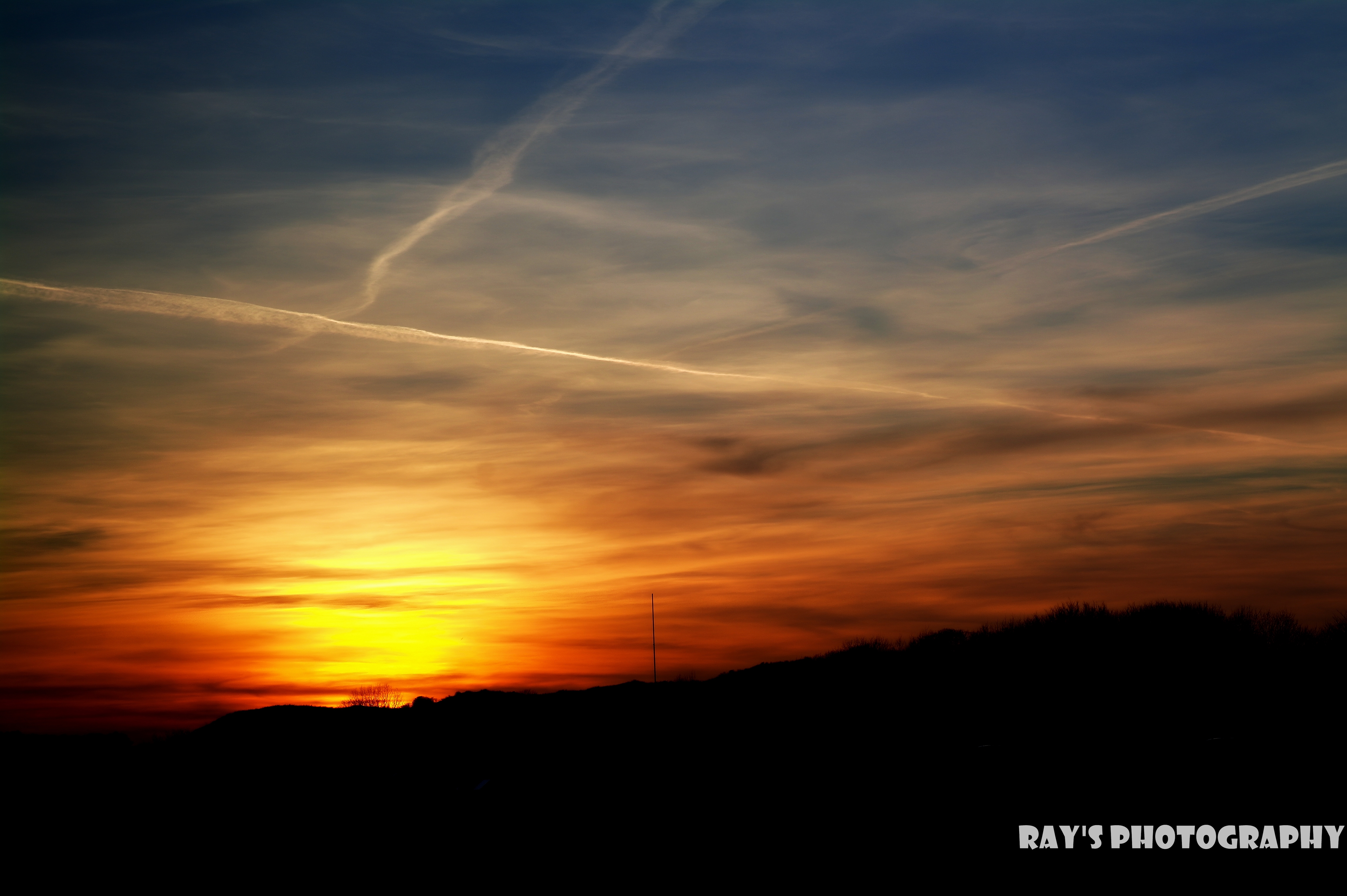 Sunset in dunes