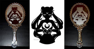 Sailor Moon Etched Mirror Design