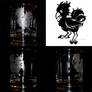 Chocobo Etched Glass Design