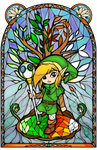 Oracle of Seasons Stained Glass by Ranefea