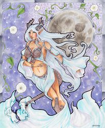 Commission: Mizuki, Moon Dragon