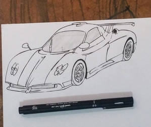 Sketch of a car