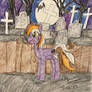 Tricky Treat in a cemetery