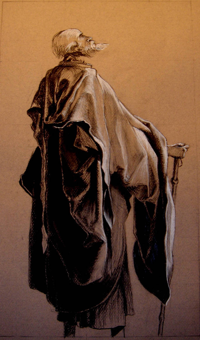 Guy In Robe Drawing Old man in robes by j4j4 on DeviantArt
