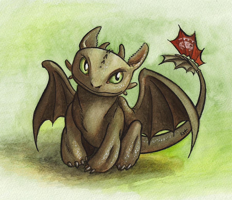 Toothless - fanart by KatStribog on DeviantArt