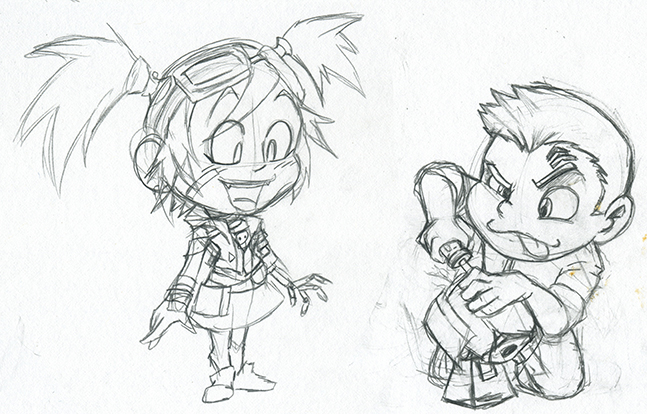 Summer of Sketches: Gaige and Axton