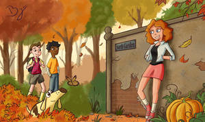 Milo Murphy's Law - Autumn Garden Fanart