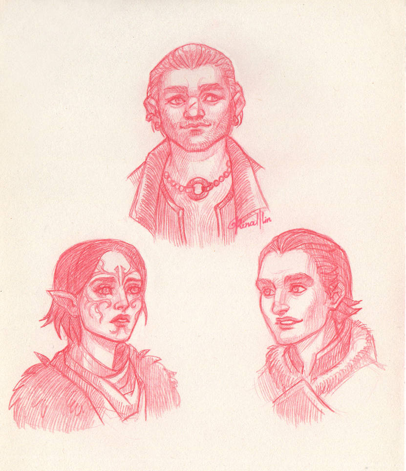 Dragon age 2 companions by RinaLi on DeviantArt