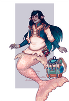 Adopt:  Mermaid traveler [AUCTION OPEN] by Rina-Li