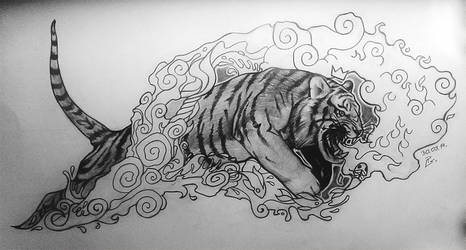 Tiger - tattoo project.