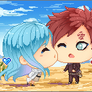 : PixelComm Reeze x Gaara : Naruto OC Chibi :