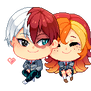 : PixelPrize Todoroki x Hanabi : BNHA OC :