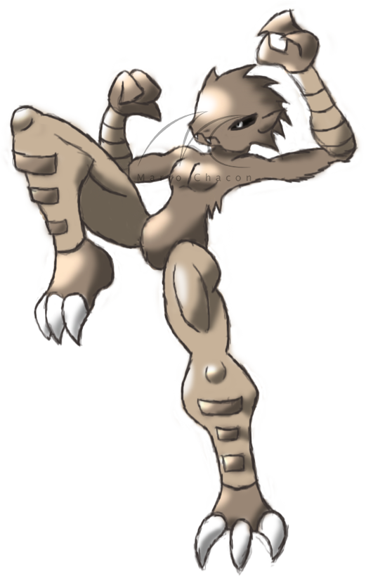 hitmonlee mega for north and south by Larrykoopa1201 on DeviantArt