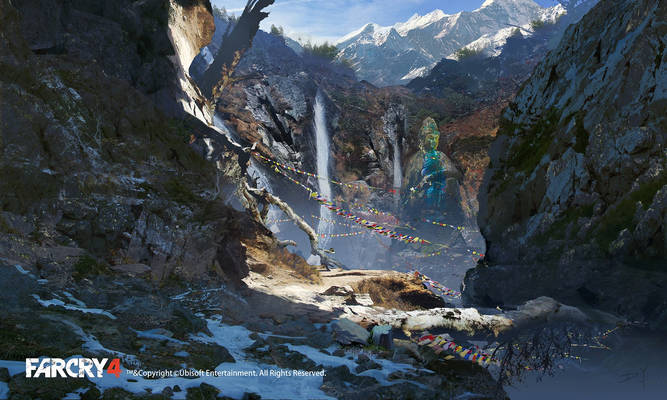 FarCry4 Concept Art - Mountain path