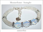 Moonstone bangle by amorfia