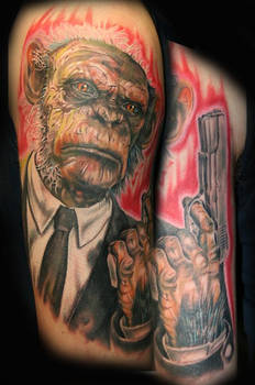 Chimp with a Handgun