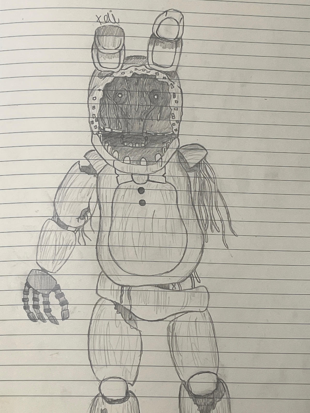 Withered Bonnie Sketch by NeesOlties on DeviantArt