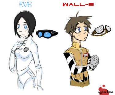 Human Wall-E and Eve
