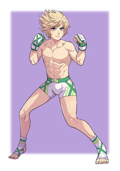 Max in MMA outfit