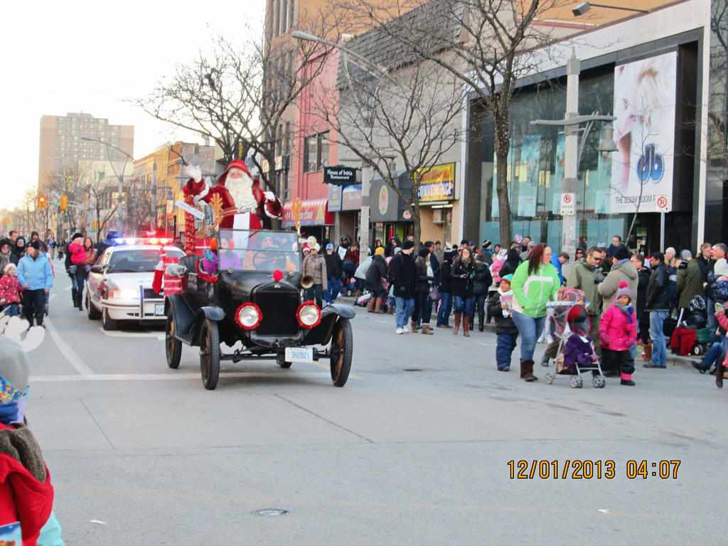 Santa On A 1927 Ford Model T