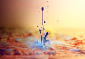 Blue Ink Drop